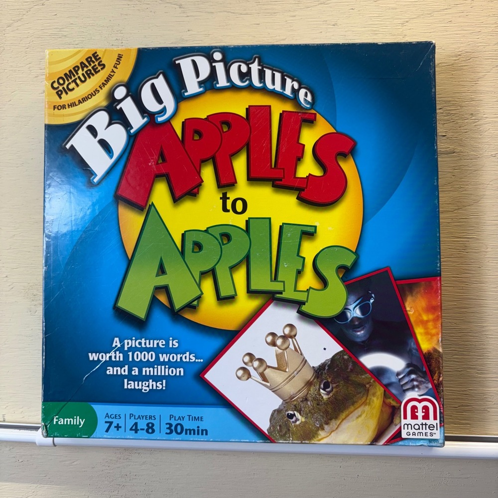 Mattel Big Picture Apples to Apples Family Board Game BG517 4-8 Players Ages 7+